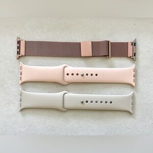 Set of 3 Apple Watch Bands for 38/40 mm size